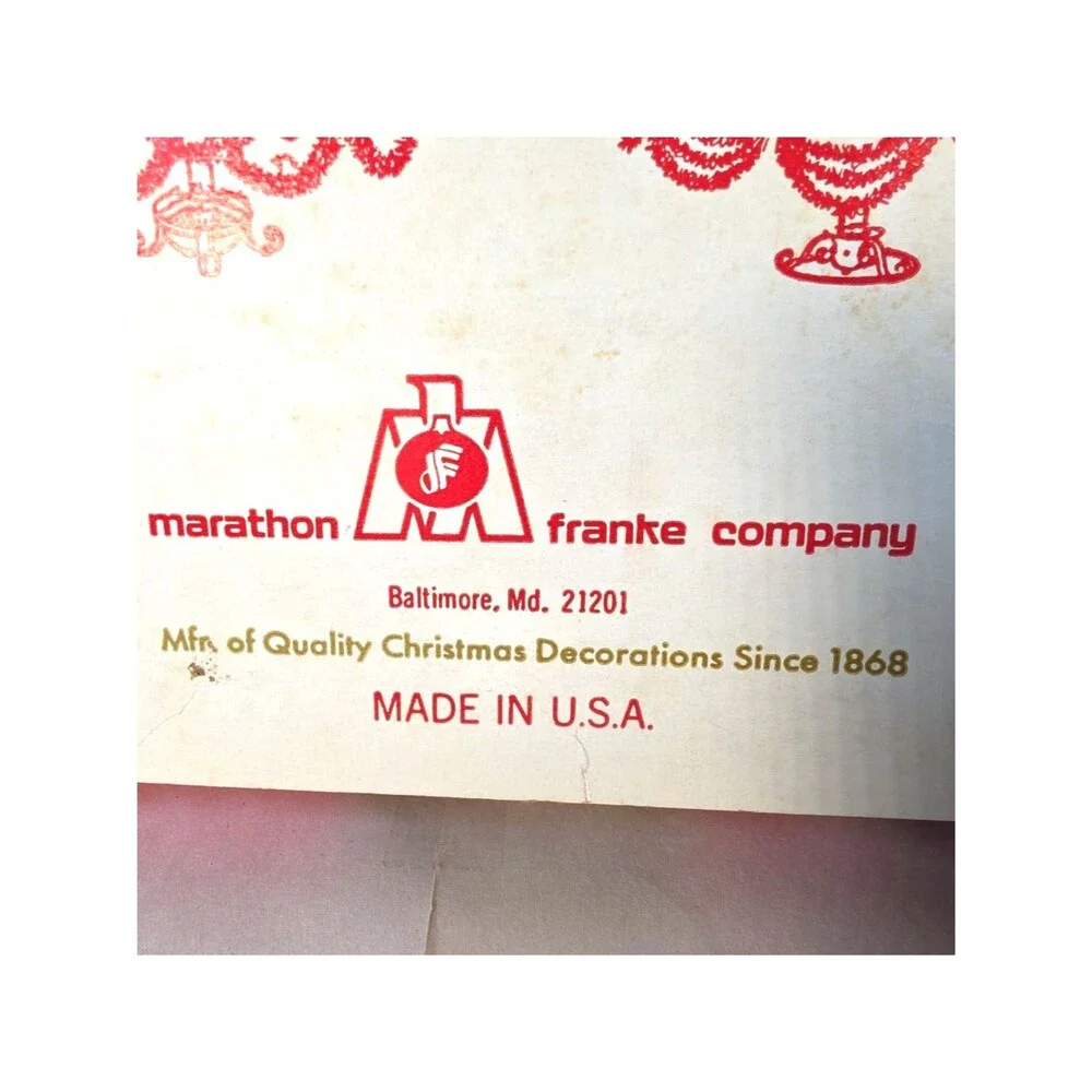 2 NOS Vtg Marathon Frank Company Christmas Tree Tinsel Garland Deluxe Silver 3